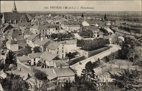 Ak Brissac Maine et Loire, Panorama