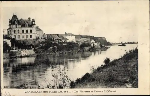 Ak Chalonnes Maine et Loire, Les Terrasses, Coteaux St Vincent