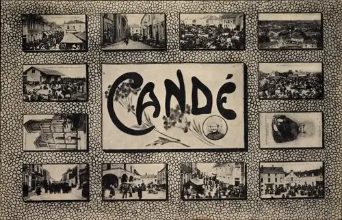 Ak Cande Maine et Loire, Vues Differentes