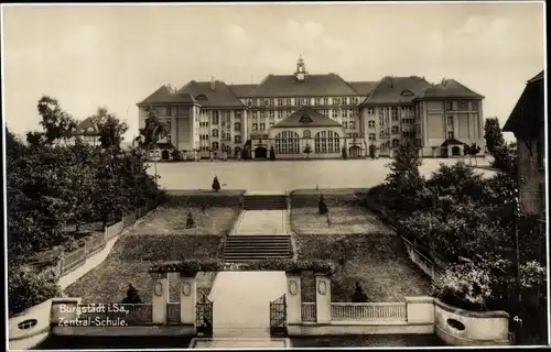 Ak Burgstädt in Sachsen, Zentral-Schule