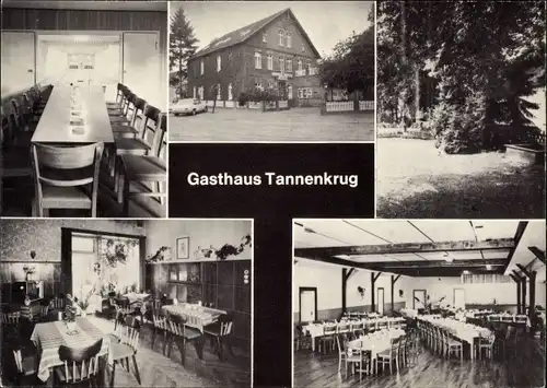 Ak Lachendorf in Niedersachsen, Gasthaus Tannenkrug, Innen und Außen, Kegelbahn