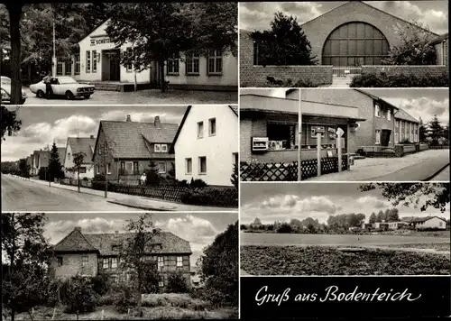 Ak Bad Bodenteich in der Lüneburger Heide, Schützenhaus, Häuser mit Garten, Gemischtwarenladen