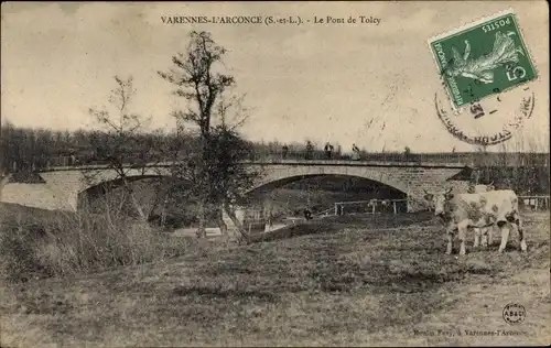Ak Varennes l'Arconce Saône et Loire, Le Pont de Tolcy