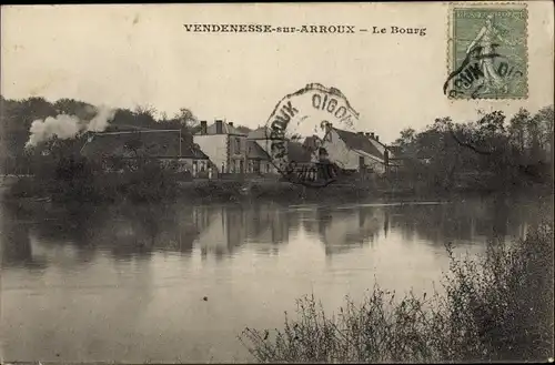 Ak Vendenesse sur Arroux Saône et Loire, Le Bourg