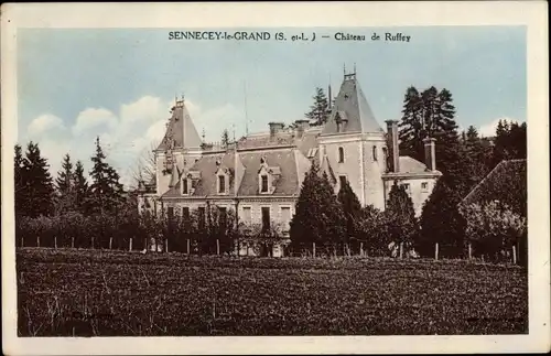 Ak Sennecey le Grand Saône et Loire, Chateau de Ruffey