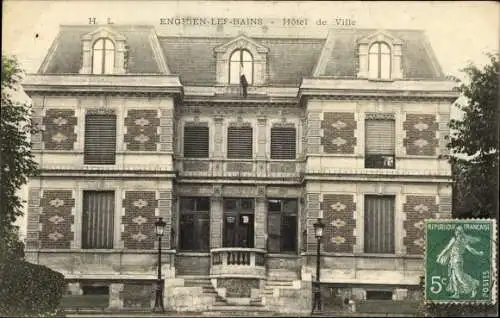 Ak Enghien les Bains Val d’Oise, Hotel de Ville