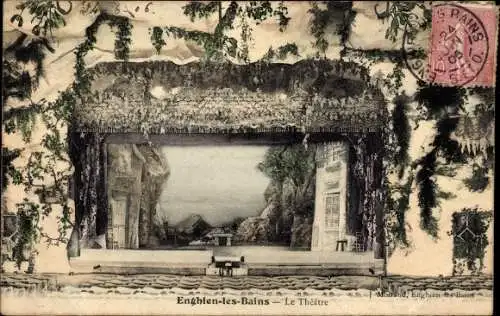 Ak Enghien les Bains Val d’Oise, Le Theatre, Innenansicht