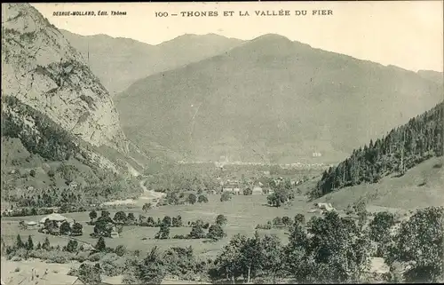 Ak Thônes Haute Savoie, La Vallee du Fier
