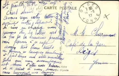 Ak Sallanches Haute Savoie, La chaine du Mont Blanc