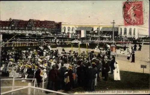 Ak Deauville Calvados, Les Jeux des tout petits