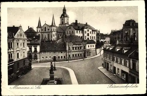 Ak Meerane in Sachsen, Bismarckplatz