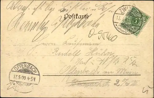 Ak Zwickau in Sachsen, Bahnhofstraße