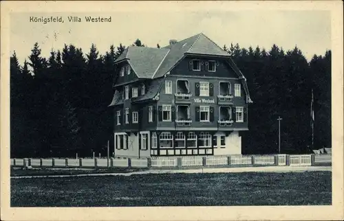 Ak Königsfeld im Schwarzwald, Villa Westend