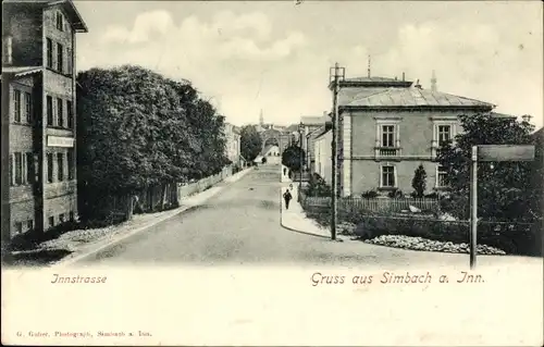 Ak Simbach am Inn in Niederbayern, Innstraße