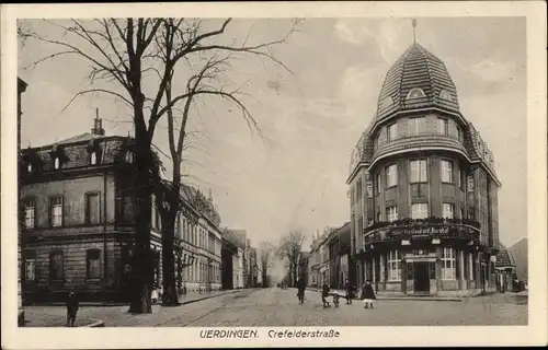 Ak Uerdingen Krefeld am Niederrhein, Krefelder Straße, Hotel Restaurant Burghof