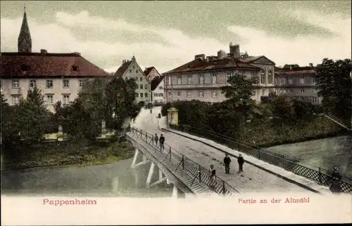 Ak Pappenheim im Altmühltal, Partie an der Altmühl