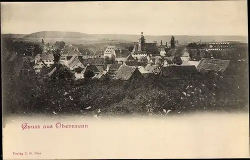 Ak Obernzenn in Mittelfranken, Teilansicht