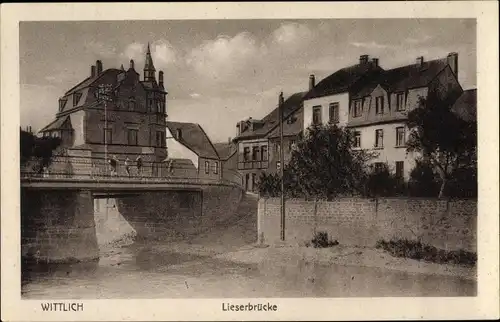 Ak Wittlich Rheinland Pfalz, Lieserbrücke