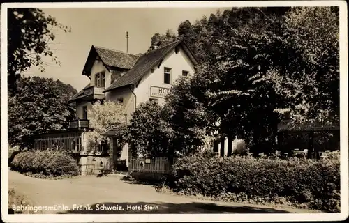 Ak Behringersmühle Gößweinstein in Oberfranken, Hotel Stern
