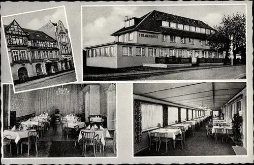 Ak Husum in Nordfriesland, Thomas Hotel, Strand Hotel St Peter Ording