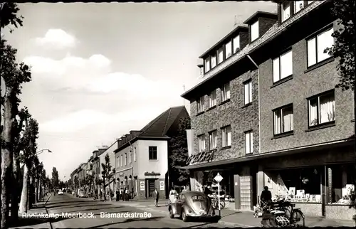 Ak Meerbeck Rheinkamp Moers am Niederrhein, Bismarckstraße, Geschäfte