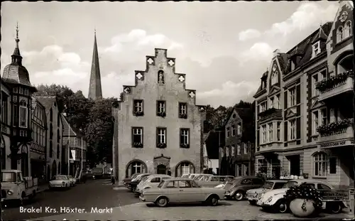 Ak Brakel in Westfalen, Markt, Preußischer Hof