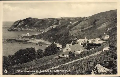 Ak Vingtaine du Nord St John Jersey Kanalinseln, Bonne Nuit Harbour, Rendezvous and Old Fort