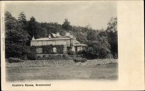 Ak Brantwood Coniston North West England, Ruskin's House