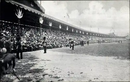 Ak Edinburgh Schottland, Royal Review 1905, the Grand Stand