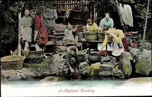 Ak Schottland, A Highland Washing