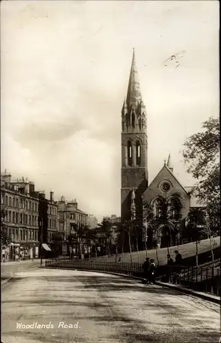 Foto Ak Glasgow Schottland, Woodlands Road, Church