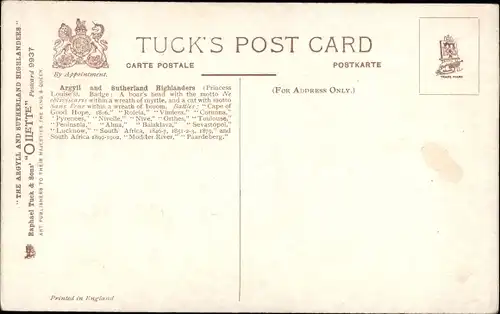 Künstler Ak Payne, Harry, Argyll and Sutherland Highlanders, a Reconnoitering Patrol