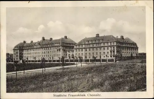 Ak Chemnitz in Sachsen, Staatliche Frauenklinik