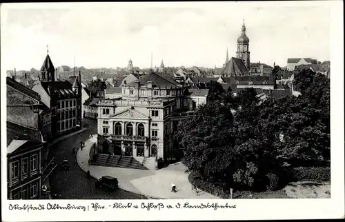 Ak Altenburg in Thüringen, Schloss, Landestheater