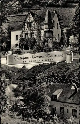 Ak Brodenbach an der Terrassenmosel, Gasthaus Pension Vogelsang