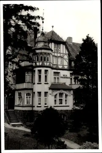 Ak Bad Harzburg am Harz, Villa Friedenseck, Gartenpartie