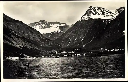 Ak Oie Norwegen, Blick auf die Berge