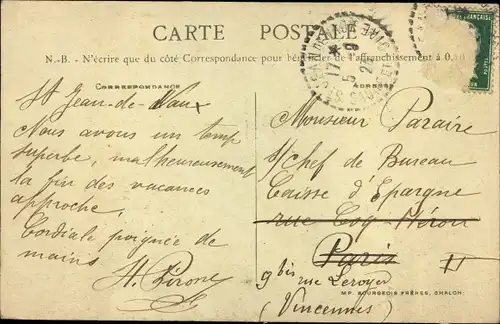 Ak Saint Jean de Vaux Saône et Loire, Vue Generale