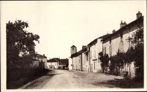 Ak Sainte Cecile Saône et Loire, Entree du Village