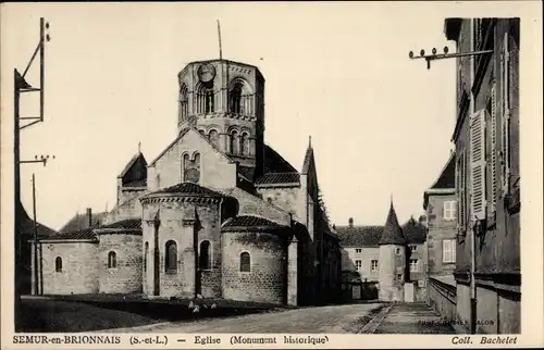 Ak Semur en Brionnais Saône et Loire, Eglise