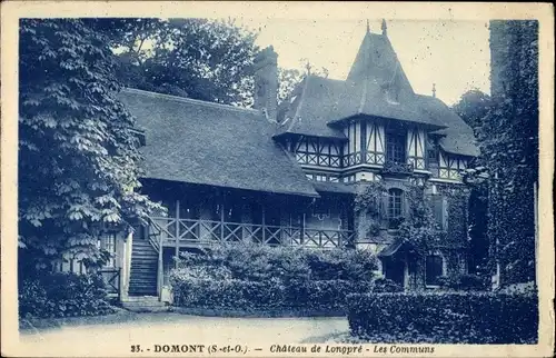 Ak Domont Val d'Oise, Chateau de Longpré, les Communs