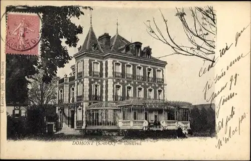 Ak Domont Val d'Oise, Chateau de Longpré