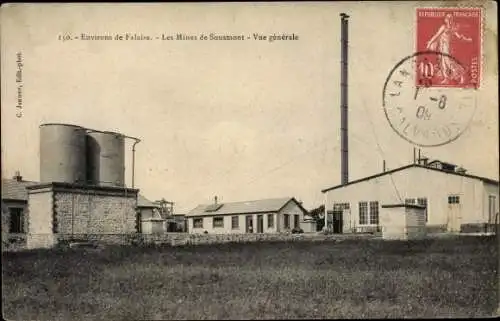 Ak Falaise Calvados, Les Mines de Sousmont, Vue generale