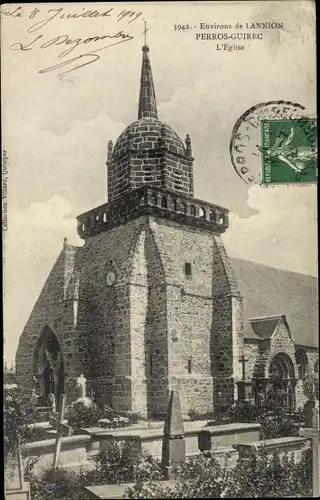 Ak Perros Guirec Cotes d'Armor, L'Eglise