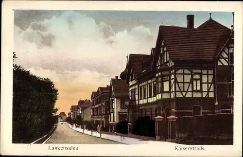 Ak Bad Langensalza in Thüringen, Straßenansicht