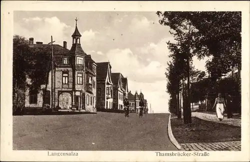 Ak Bad Langensalza in Thüringen, Thamsbrücker Straße