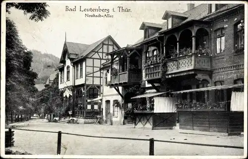 Ak Bad Leutenberg Thüringen, Neustadt Allee