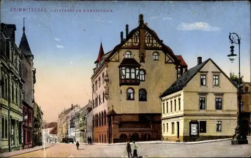 Ak Crimmitschau in Sachsen, Lutherhof und Bismarckhain, Nr. 1706