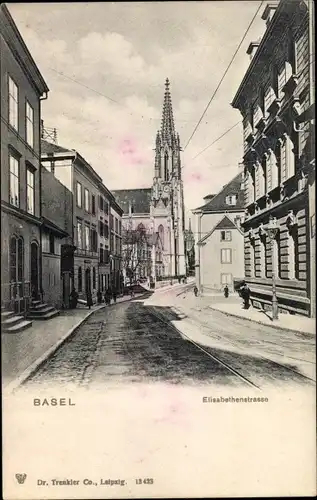 Ak Bâle Basel Stadt Schweiz, Elisabethenstraße