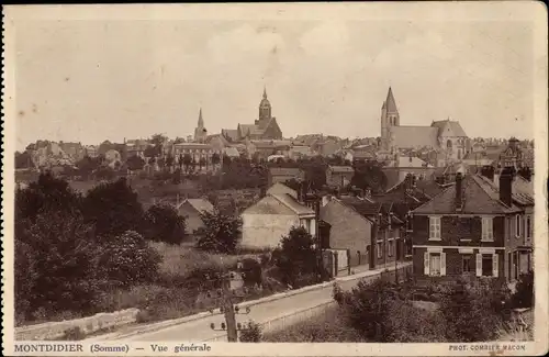 Ak Montdidier Somme, Vue générale